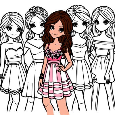 5 pretty girls