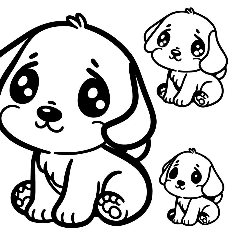 cartoon cute puppy