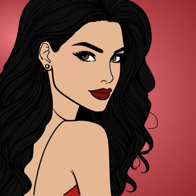 beautiful female fashion model