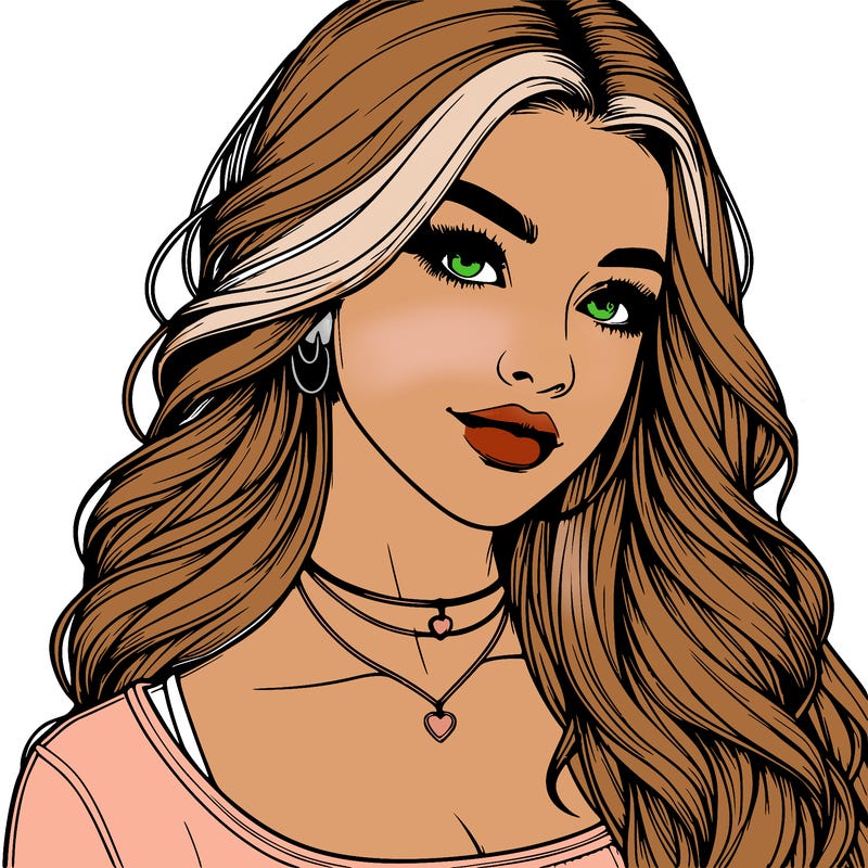 detailed realistic girl