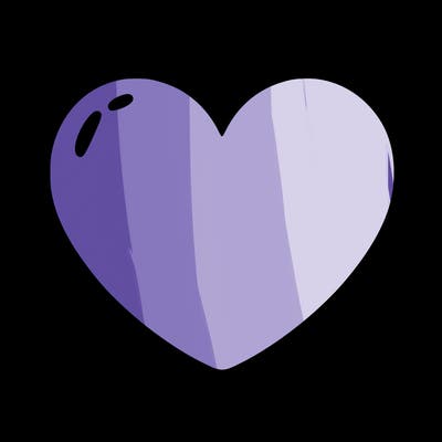 a blank heart