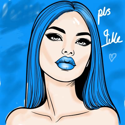 realistic woman with full lips