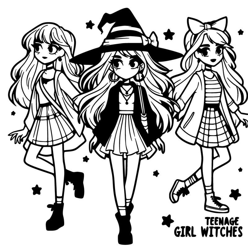 teenage girl witches