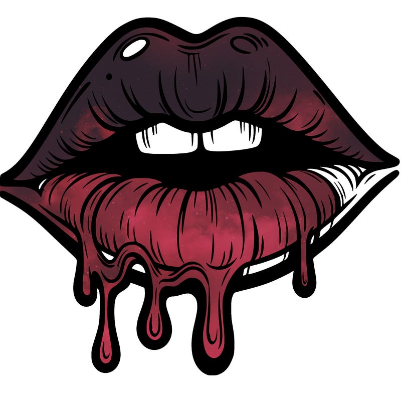 lips that look realistic and drip