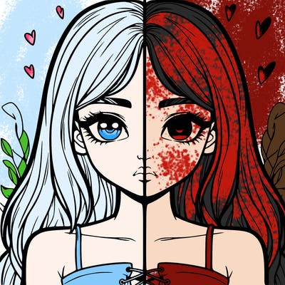 realistic girl split