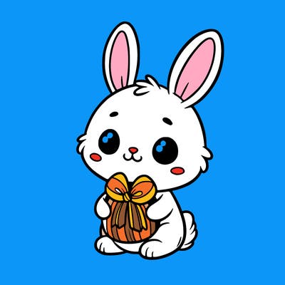 cute bunny easter