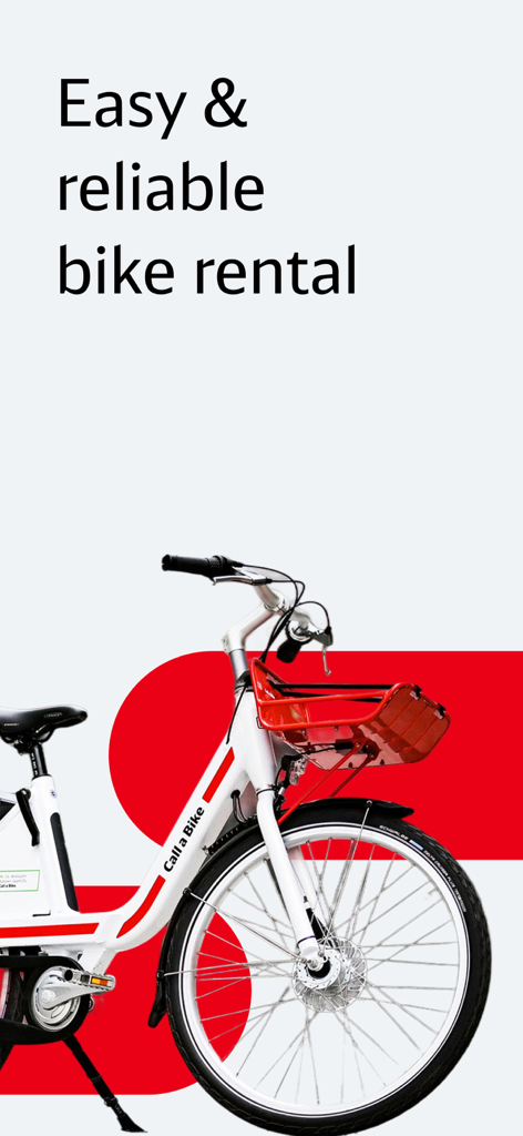 Call a Bike - Call a Bike bicycle with Easy and reliable bike rental text