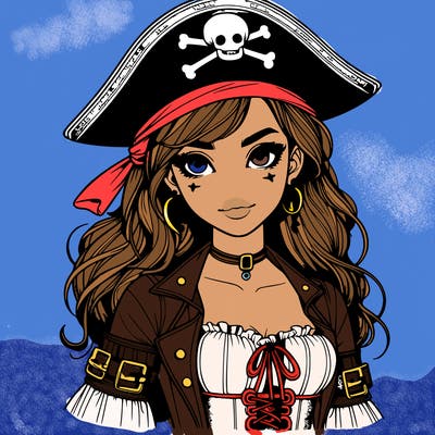 realistic pirate girl