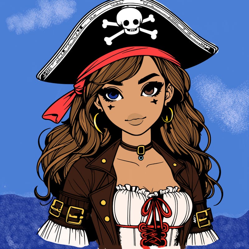 realistic pirate girl
