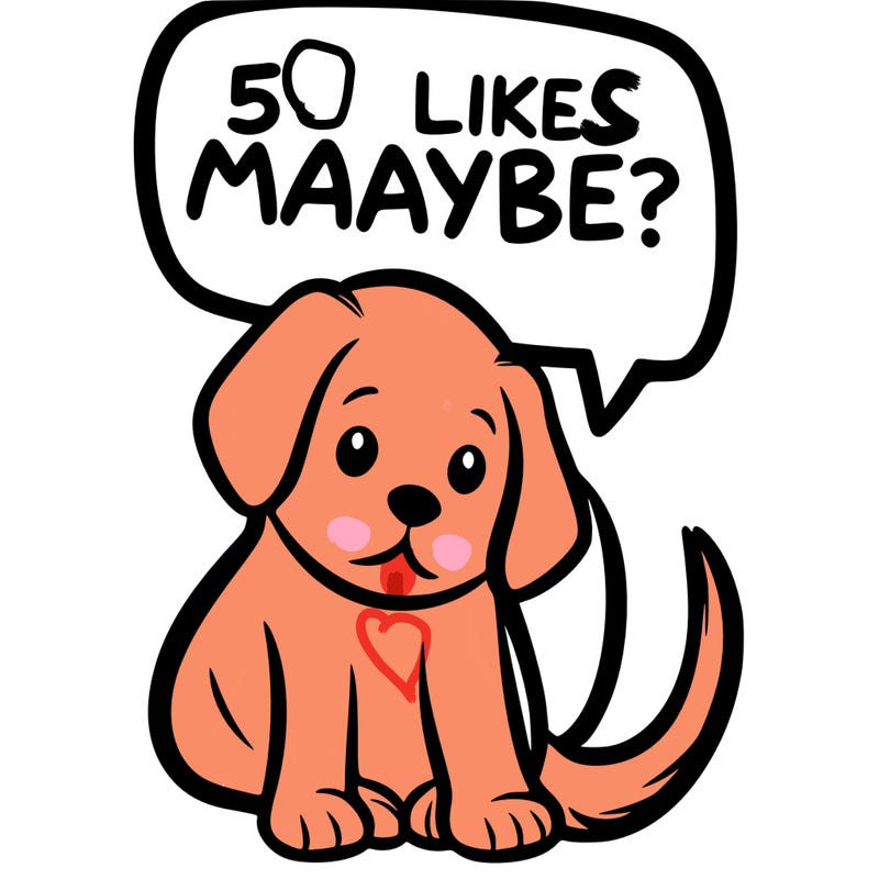 a puppy that says 5 like maybe