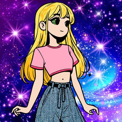 girl in a cute crop top