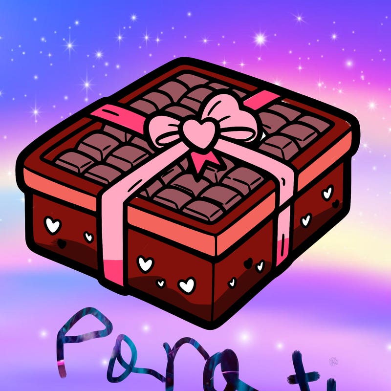 a box of chocolate for valentines day