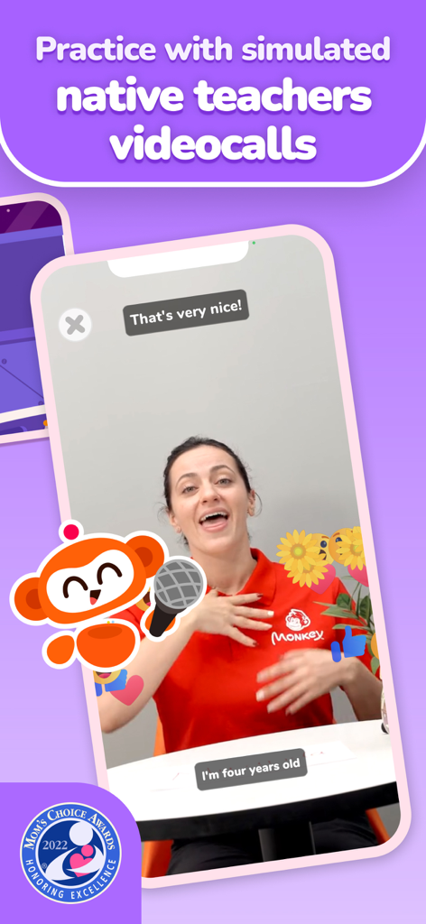 AI Speak: Fun English for kids - AI Speakアプリでネイティブ英語教師とのシミュレートされたビデオ通話