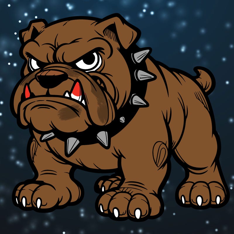 big scary bulldog
