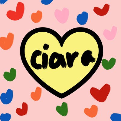 a blank heart