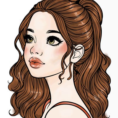 beautiful realistic girl