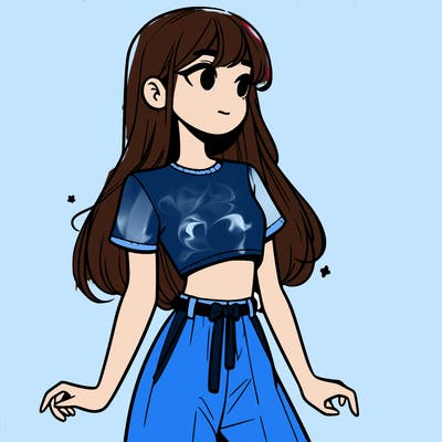 girl in a cute crop top