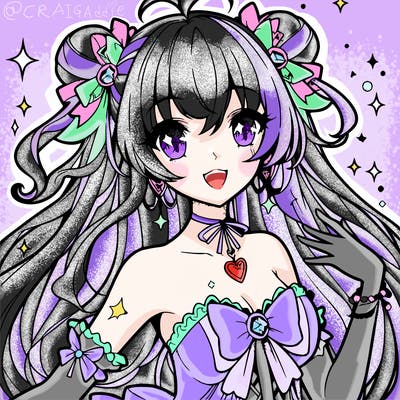 gorgeous anime magical girl