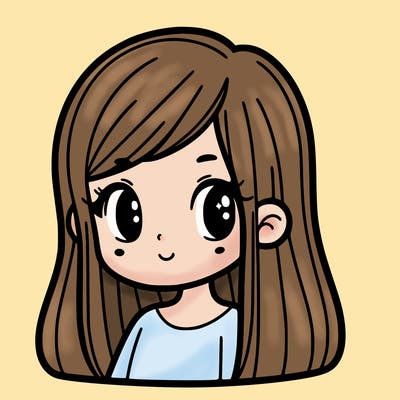 a girl who has straight hair