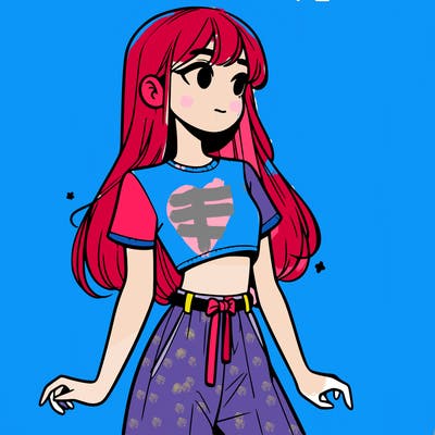 girl in a cute crop top