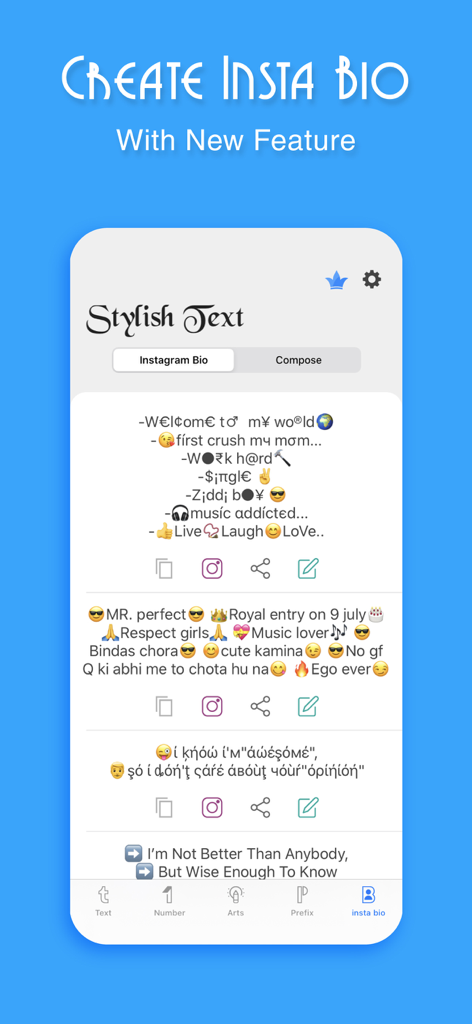 Crie biografias estilosas para Instagram com fontes sofisticadas e modelos de emoji