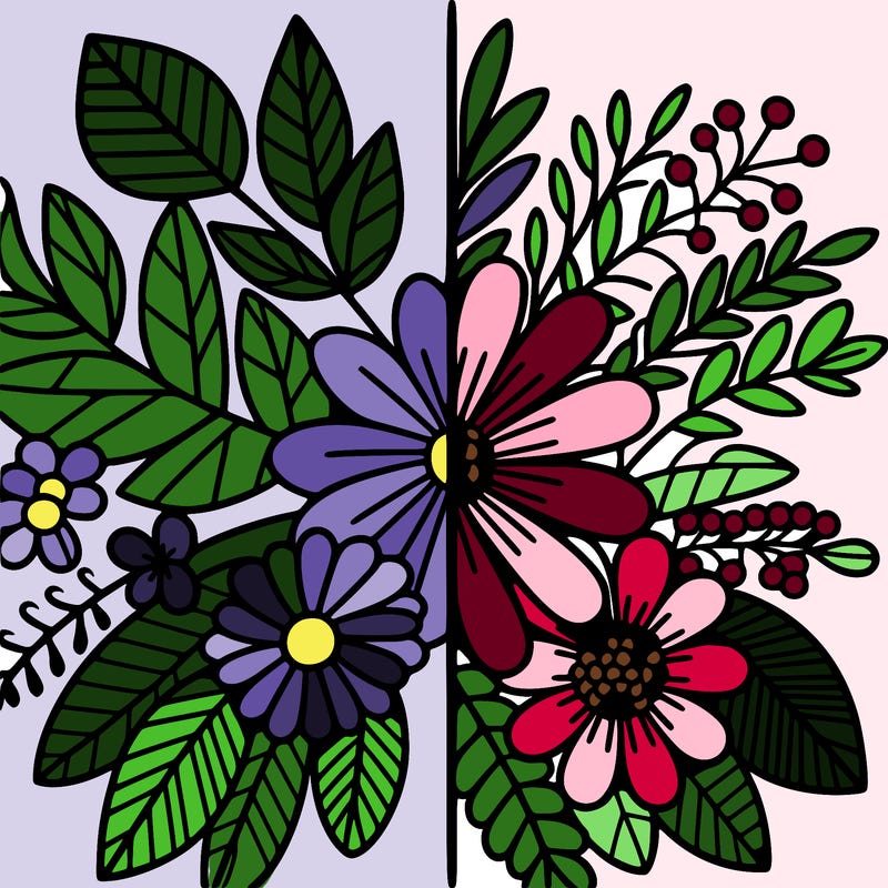 flowers split