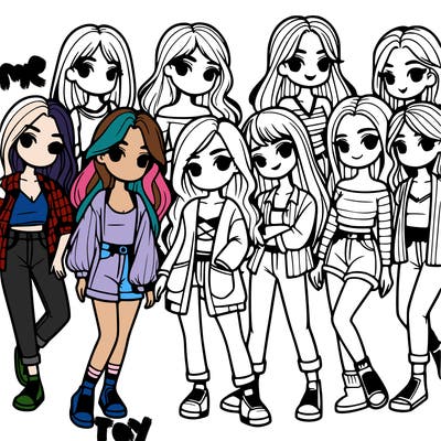 group of girls