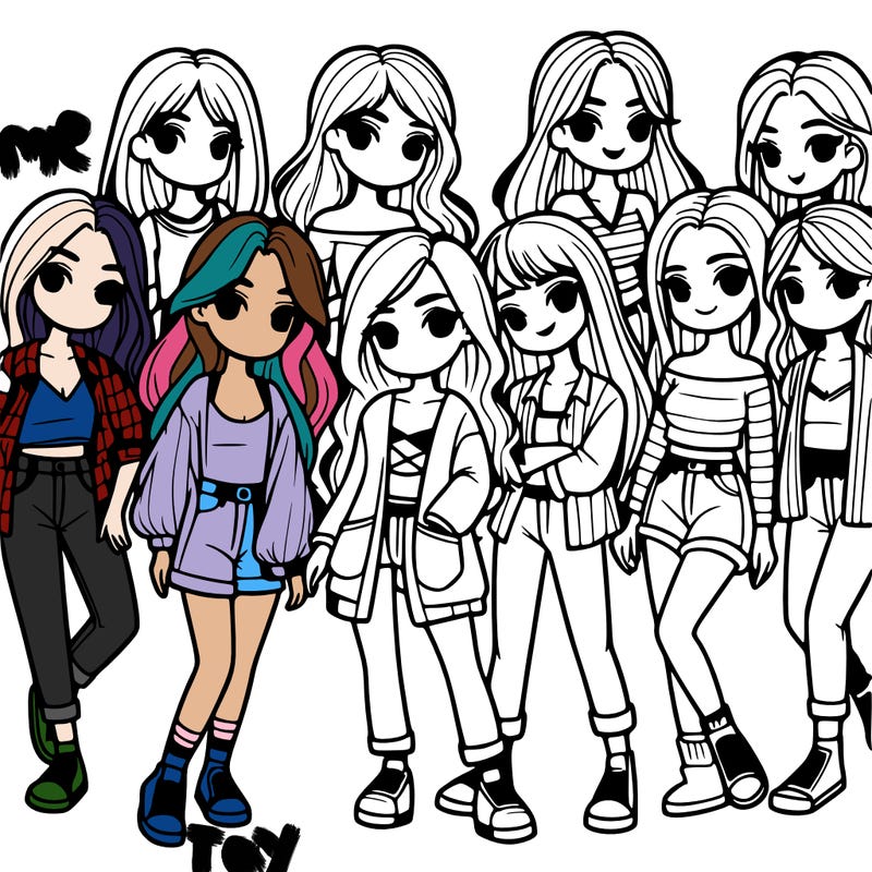 group of girls