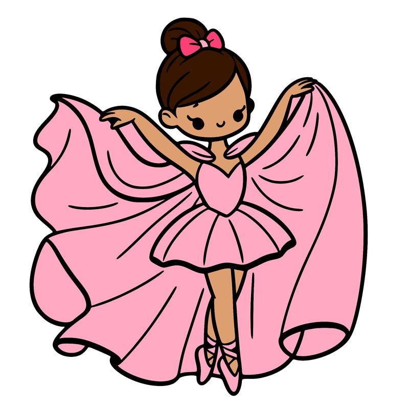 ballerina with a flowing cape