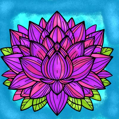 lotus flower mandala