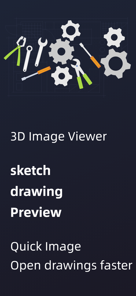 Sketch Viewer UP-model browser - 技術的なスケッチや図面用の3D画像ビューアアプリのプロモーションバナー