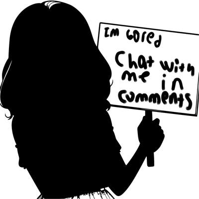 realistic pretty girl holding blank sign