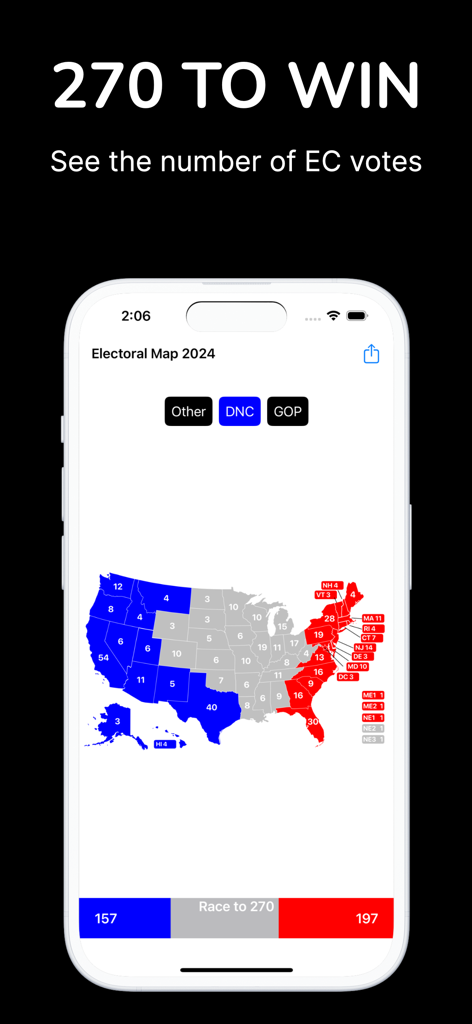Electoral college map USA 2024 | Predict the Path to 270