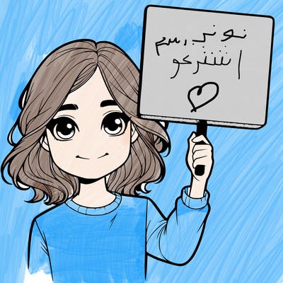 realistic girl holding up a sign