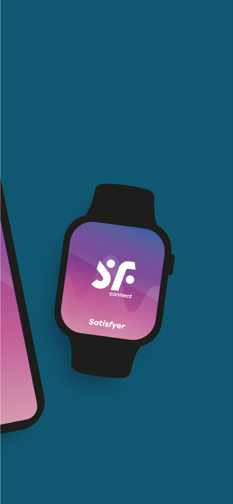 Satisfyer Connect - スマートウォッチの文字盤に表示されたSatisfyer Connectロゴ