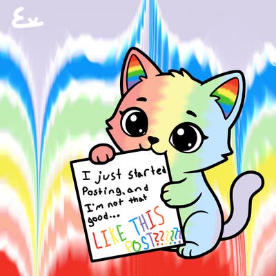 a small cat with a blank sheet of paper in its hand. the cat is sooooooo cute!