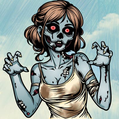 realistic zombie girl