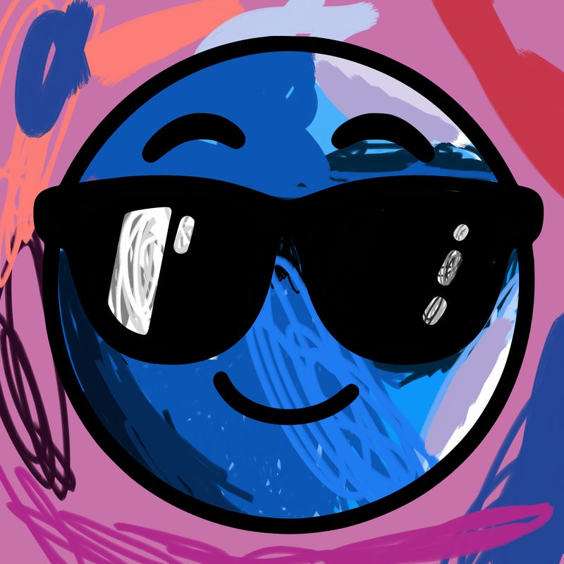 emoji with sunglasses