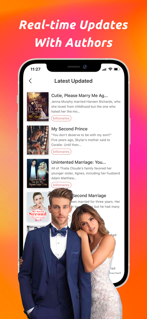FoxNovel-Read & Story Books - FoxNovel app interface showing the latest updated billionaire romance stories
