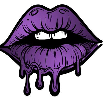 lips that look realistic and drip