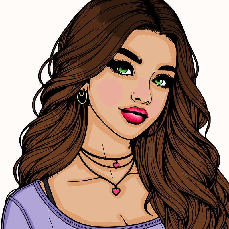 detailed realistic girl