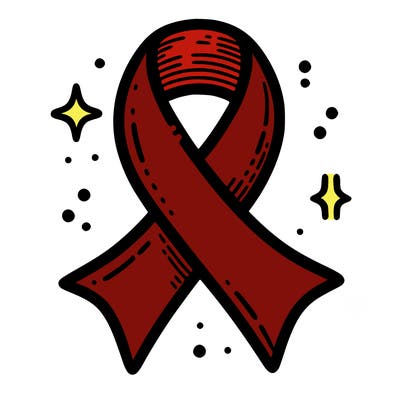 ribbon symbol of national breast cancer awareness month