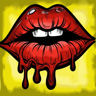 lips that look realistic and drip