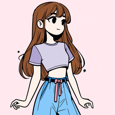 girl in a cute crop top