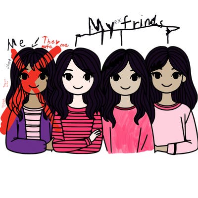 4 friends who are girls