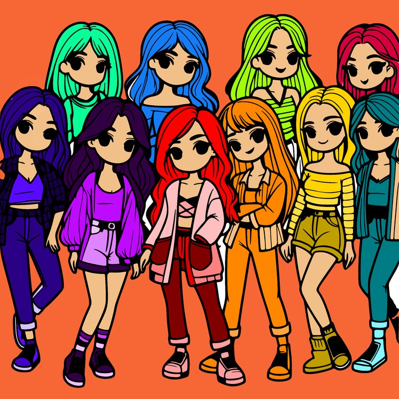 group of girls