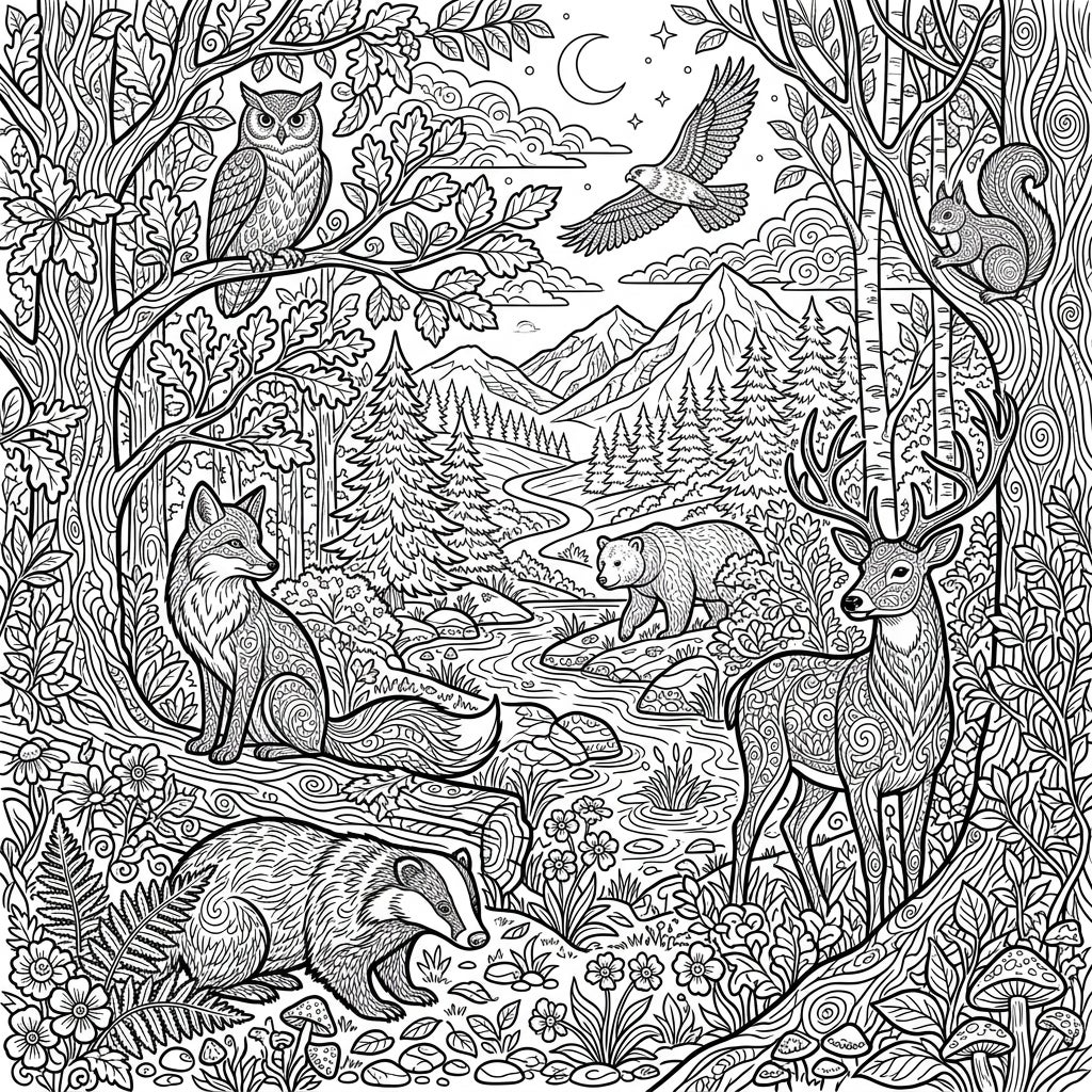 Intricate Animal Coloring Pages for Adults - Free & Printable — Color Pop