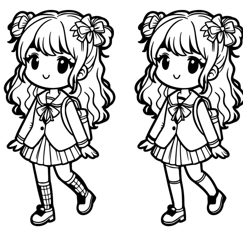 girl, school uniform