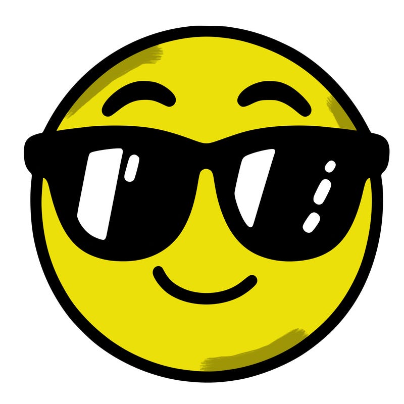 emoji with sunglasses