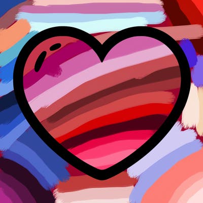 a blank heart